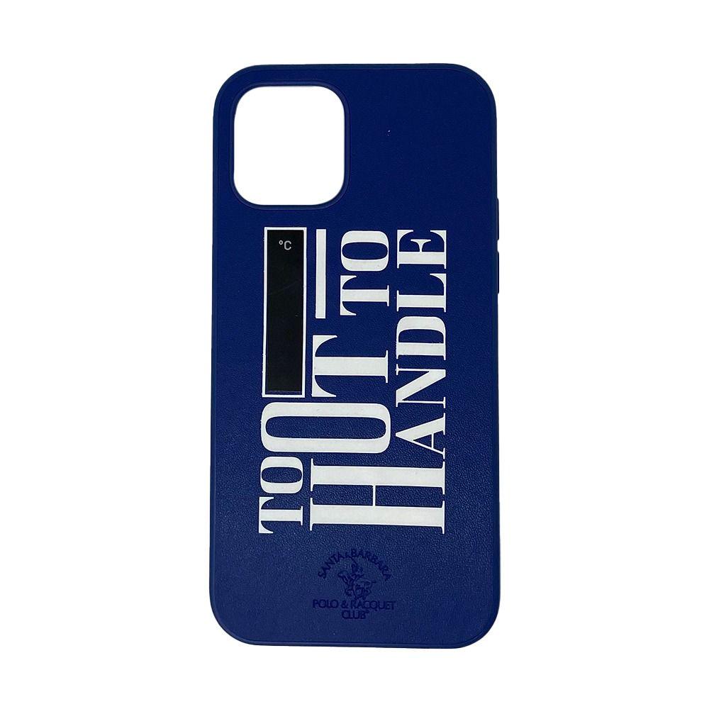 Чехол для iPhone 12 Santa Barbara Polo Egan "Hot" с термометром Синий