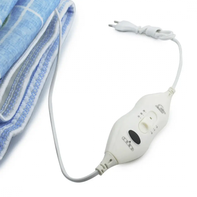 Електропростирадло UKC Electric Blanket 150x160 см 120 Вт Блакитний (a5580191) - фото 4