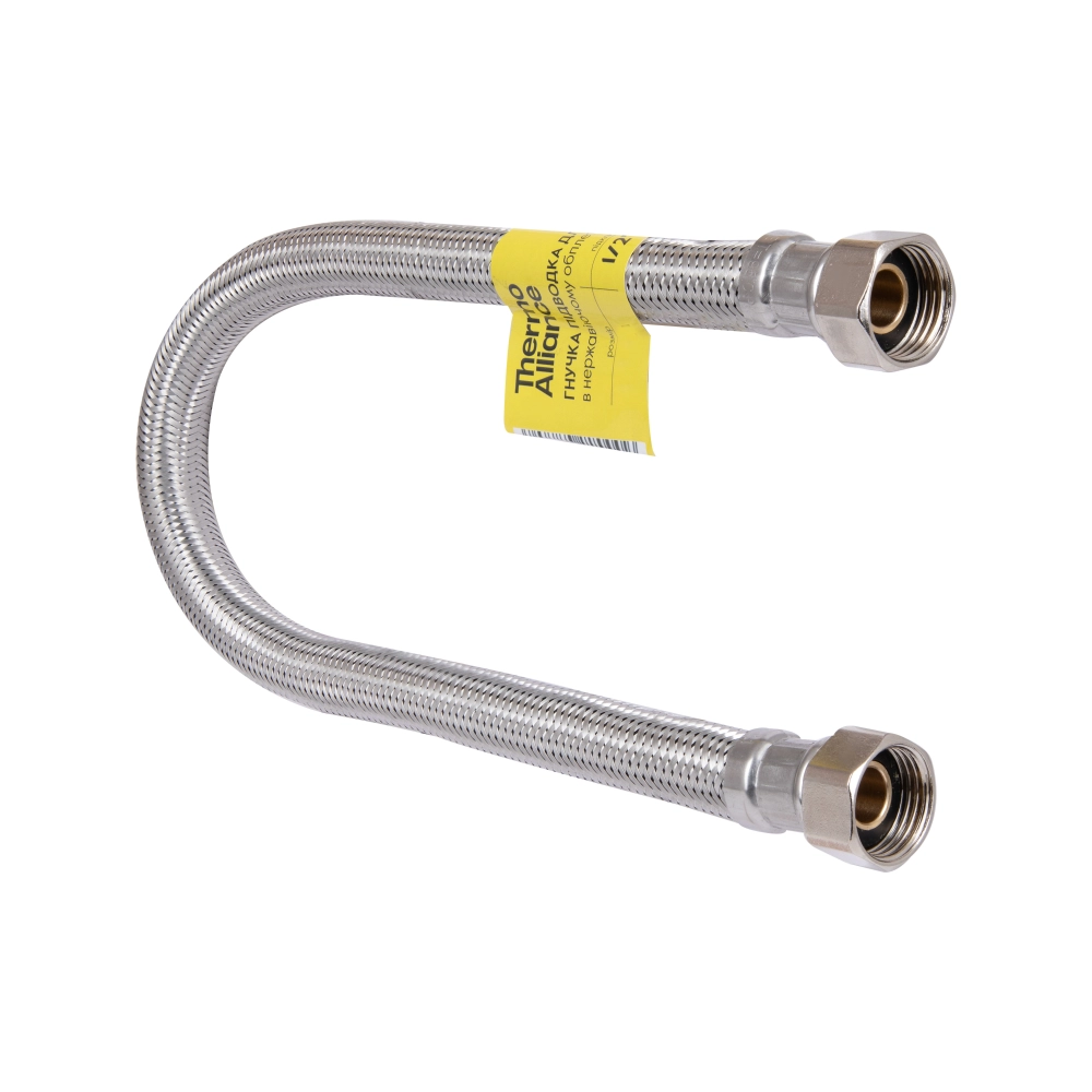 Шланг для воды Thermo Alliance Forte D10 50 см нержавеющая оплетка 1/2x1/2" ВВ (SD00054004)