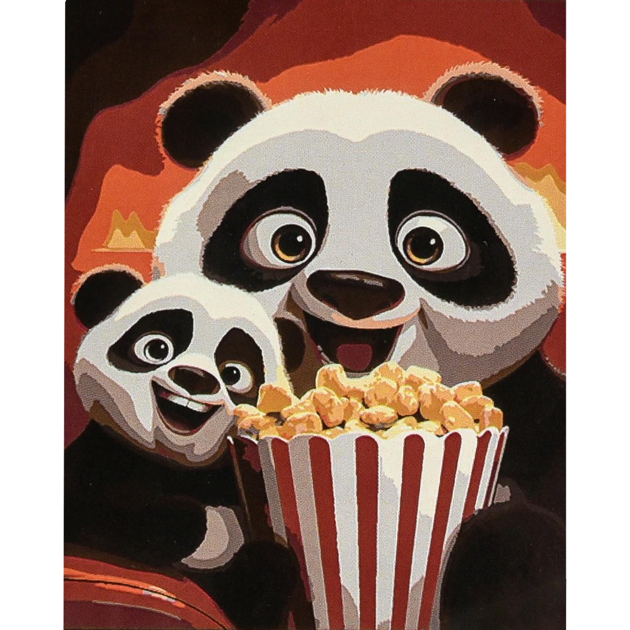 Картина по номерам Strateg Премиум В кино 30х40 см (SS1215)