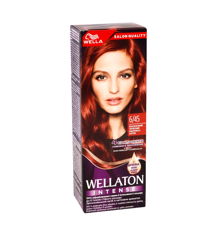 Крем-краска для волос Wellaton Intense 6/45 Вулканически красный 110 мл