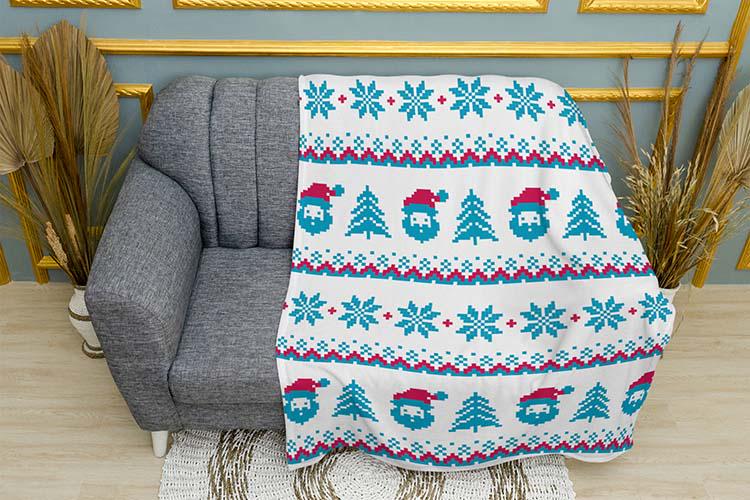 Плед плюшевый Зимняя сказка однослойный 135х150 см Белый (114529) Плед плюшевый Зимняя сказка однослойный 135х150 см Белый (114529)