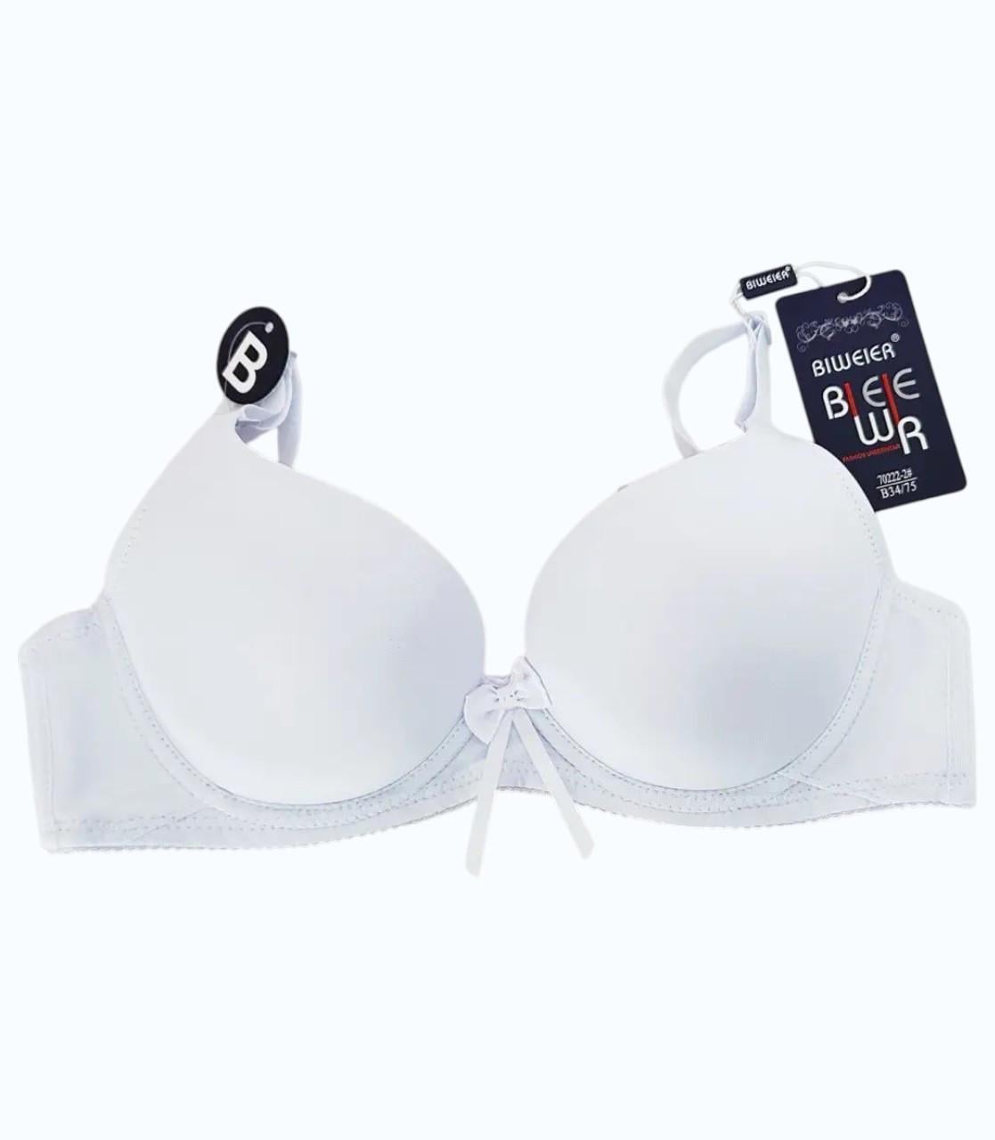 Бюстгальтер Biweier на косточках без Push-Up 75B Белый (BW70222-2WHT75B)