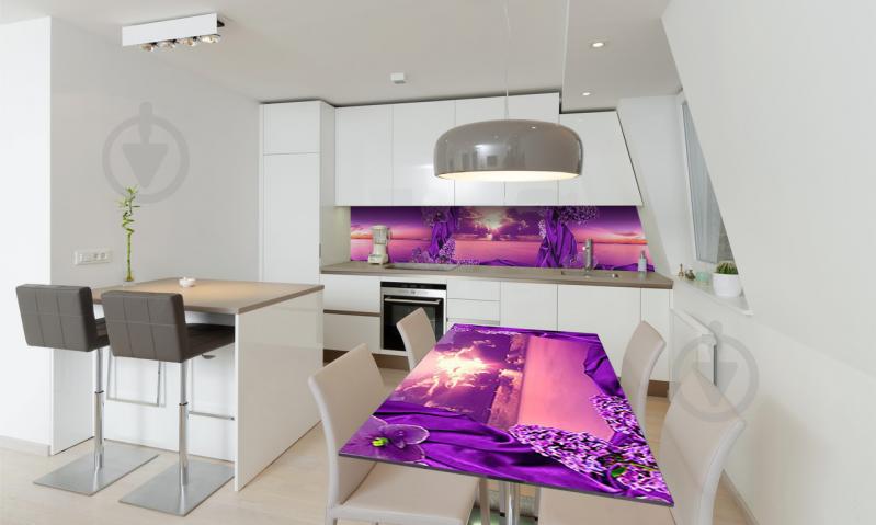 Наклейка виниловая на стол Zatarga «Фиолетовый Шелк» 650х1200 мм Z180654/1st