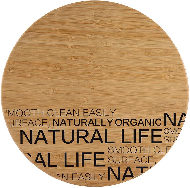 Доска разделочная Bergner Natural Life круглая бамбук 30 см (BG-4924)