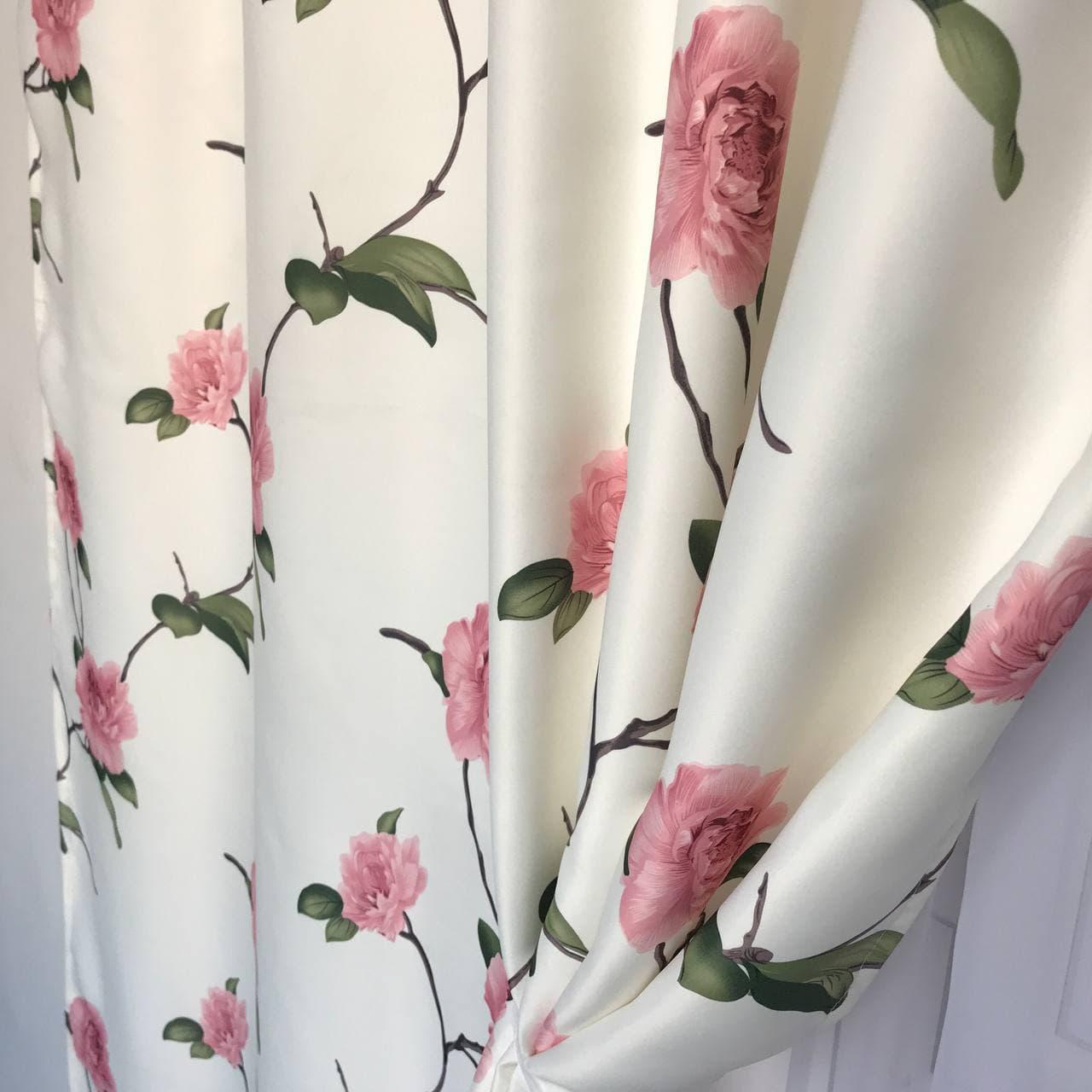 Готові штори з принтом Прованс ALBO 150x270 см 2 шт. Рожевий - фото 6 Готові штори з принтом Прованс ALBO 150x270 см 2 шт. Рожевий - фото 6