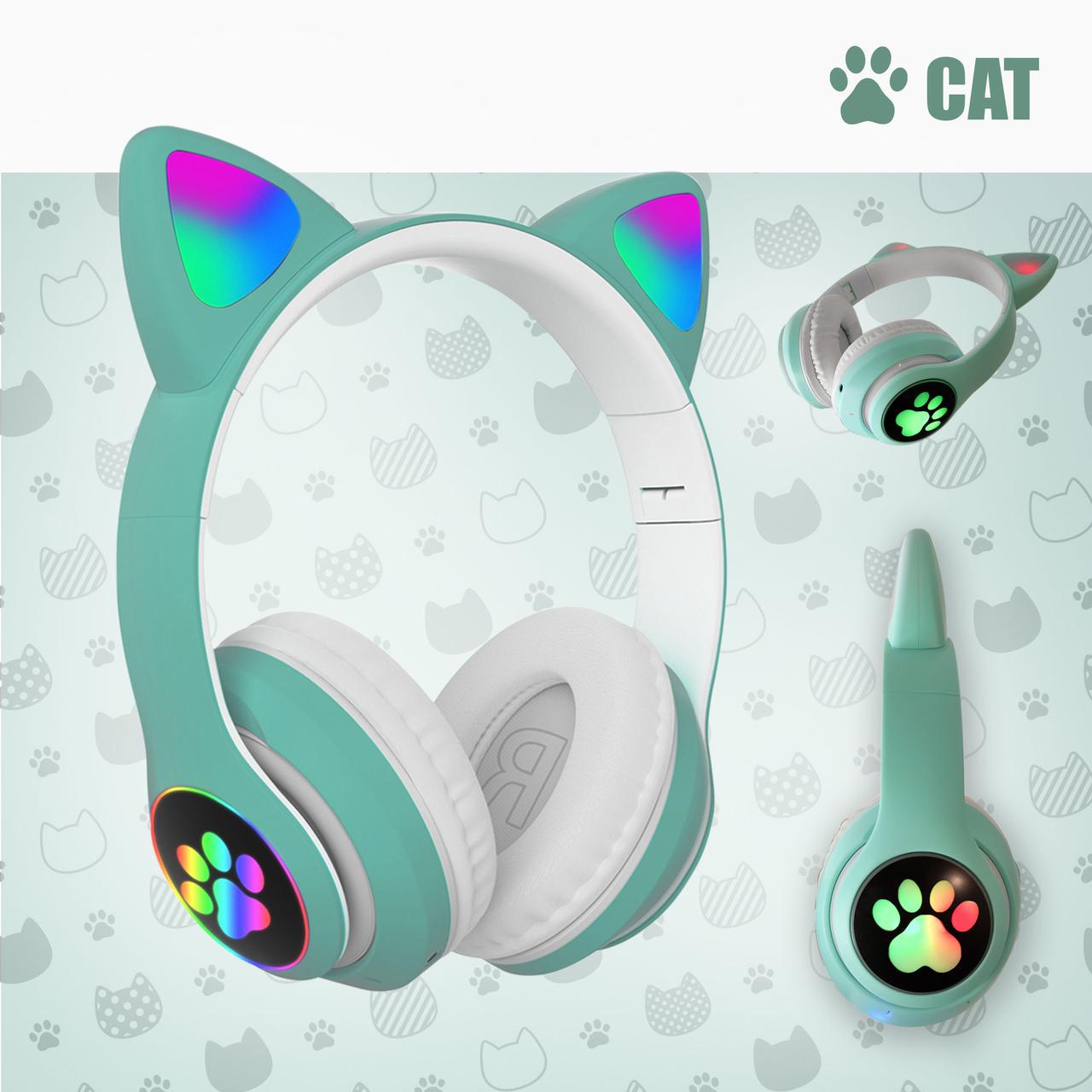 Світлодіодні бездротові навушники з вушками Bluetooth CAT EAR (MS-11719) - фото 2