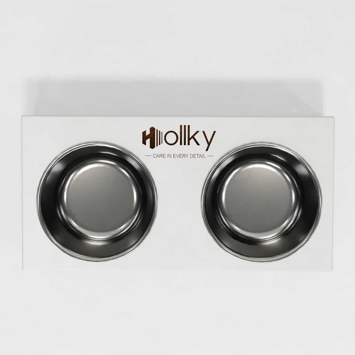 Миски на подставке для маленьких собак и котов Hollky Base S 2х0,45 л (BS-36187-BLWH) - фото 3 Миски на подставке для маленьких собак и котов Hollky Base S 2х0,45 л (BS-36187-BLWH) - фото 3