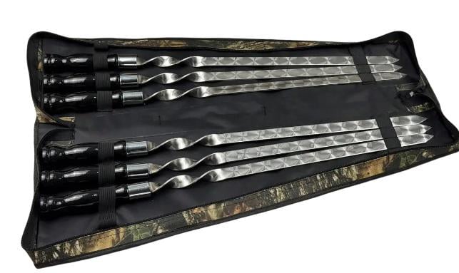 Набор шампуров для люля-кебаба GrillMaster NB-2302 6 шт. нержавеющая сталь 3 мм (10-164-NB-2302)