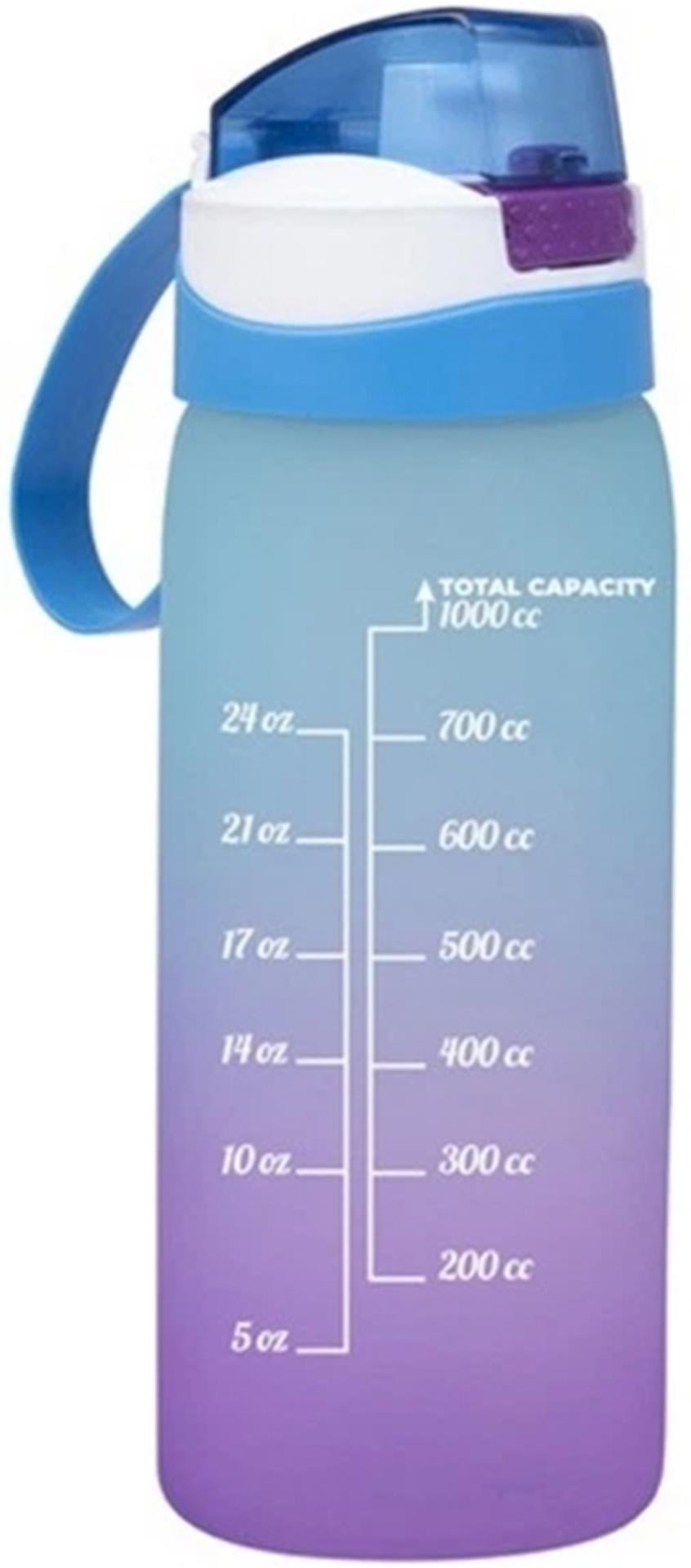 Бутылка для воды Herevin PC-Double Coloured 1 л Blue (161646-160) Бутылка для воды Herevin PC-Double Coloured 1 л Blue (161646-160)
