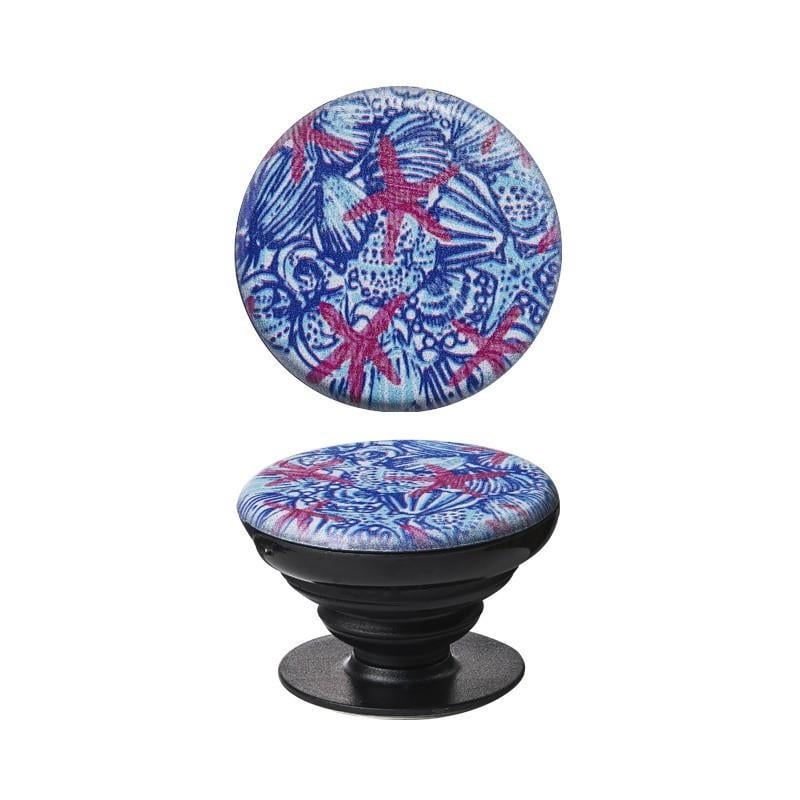 Тримач телефону Luxe Cube POP Beauty Мальдіви 39,7 мм Black/Pattern (26525478)