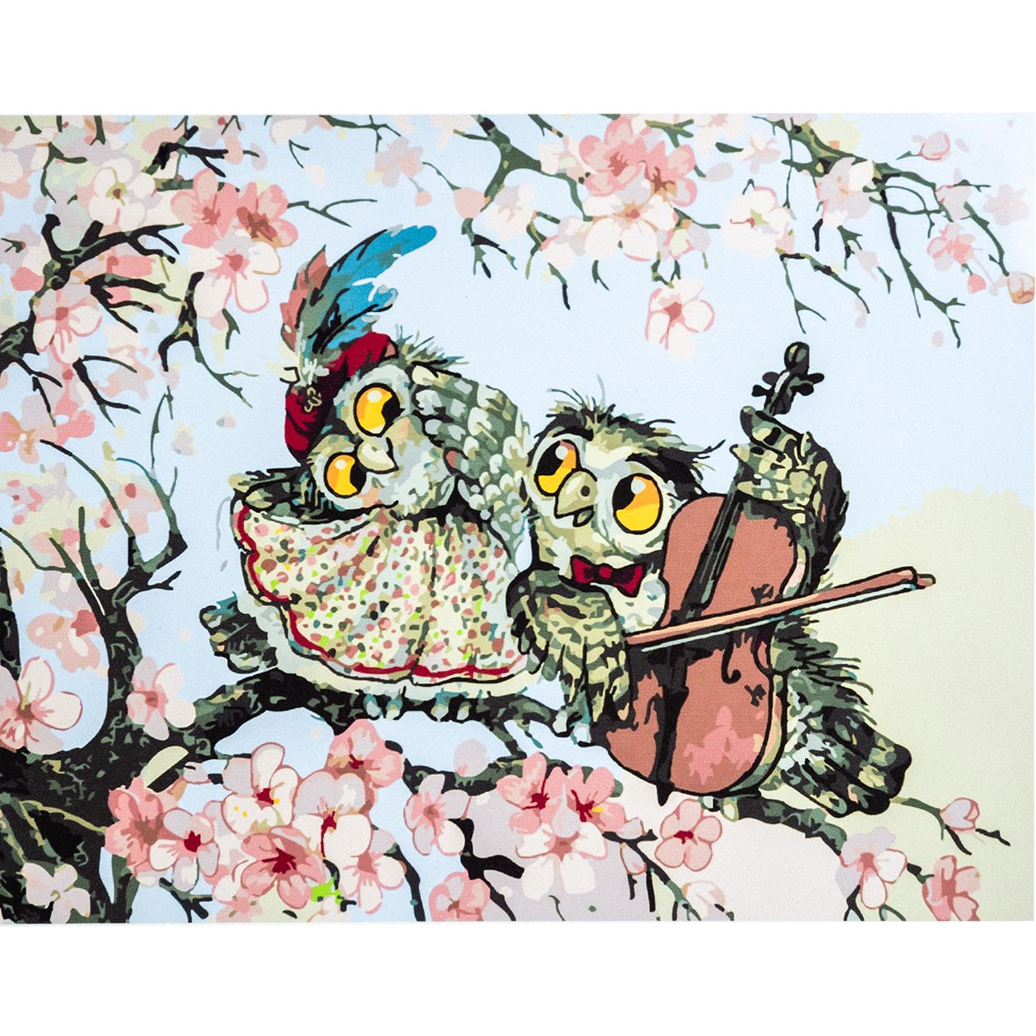 Картина по номерам Strateg Музыкант на ветке 30x40 см (SS-3697)