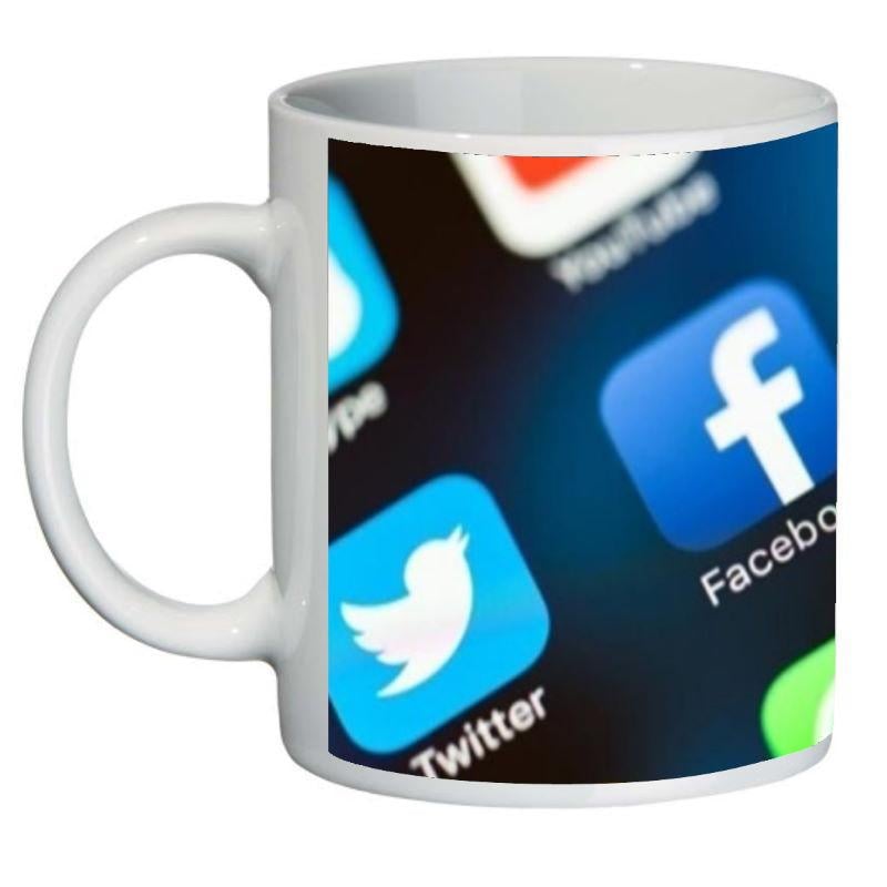 Кружка с принтом SuperCup Социальные сети (SC-CC004-3)