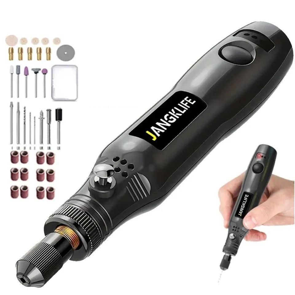 Гравер с насадками JANGKLIFE 37 шт. Черный (2259189562) - фото 10 Гравер с насадками JANGKLIFE 37 шт. Черный (2259189562) - фото 10