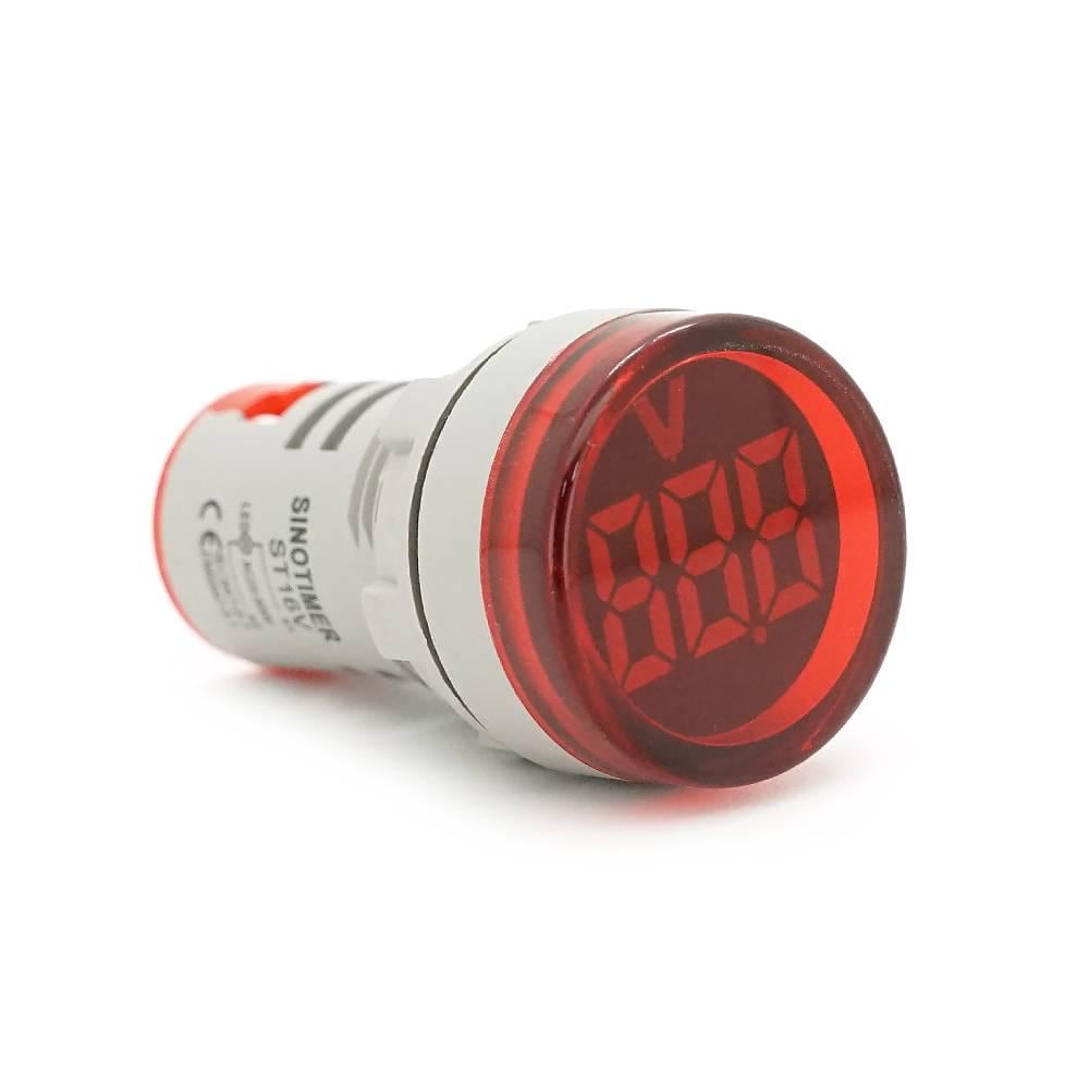 Вольтметр цифровий ST16V діапазон вимірювань 60-500V Red