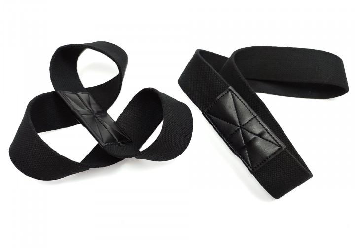 Лямки атлетические EasyFit для турника и перекладины Черный (EF-0036) - фото 3