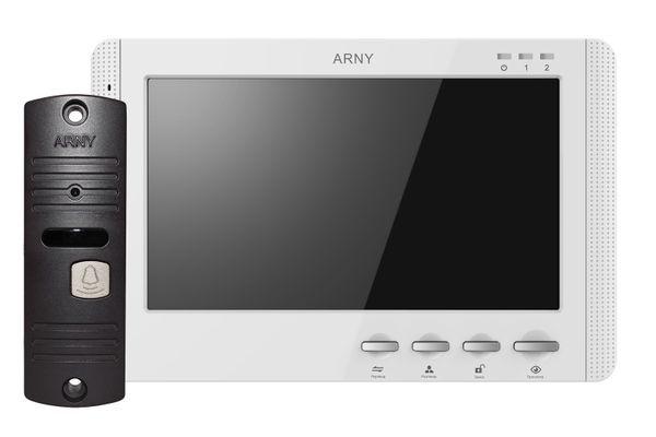 Комплект видеодомофона AVD-709 White + AVP-05 Brown (123554)