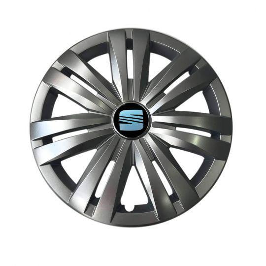 Автомобильные колпаки SKS 501 R17 с логотипом Seat 4 шт. Серебристый