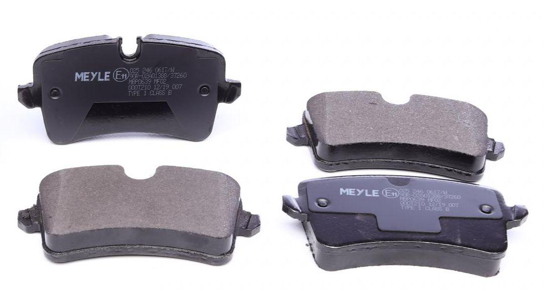 Колодки тормозные задние Meyle Audi A4/A5/A6/A7/A8/Porsche Macan 09- (025 246 0617/W)
