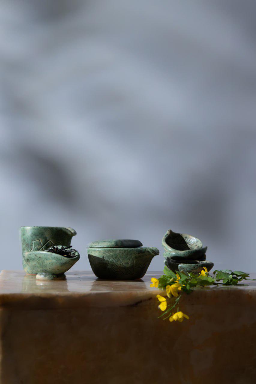 Набор для чайной церемонии Эльфийский полный ручной работы (TS-08) - фото 9 Набор для чайной церемонии Эльфийский полный ручной работы (TS-08) - фото 9