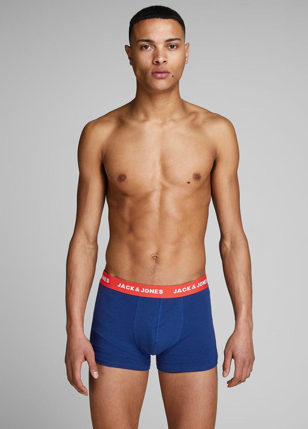 Трусы мужские Jack & Jones XL 3 шт. Синий (12144636b45)