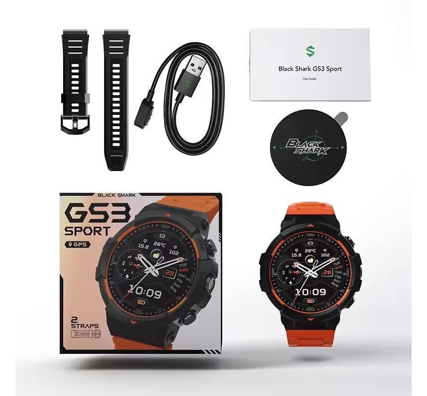 Смарт-годинник Black Shark GS3 Sport Lava Black (BS-W2402) - фото 2 Смарт-годинник Black Shark GS3 Sport Lava Black (BS-W2402) - фото 2