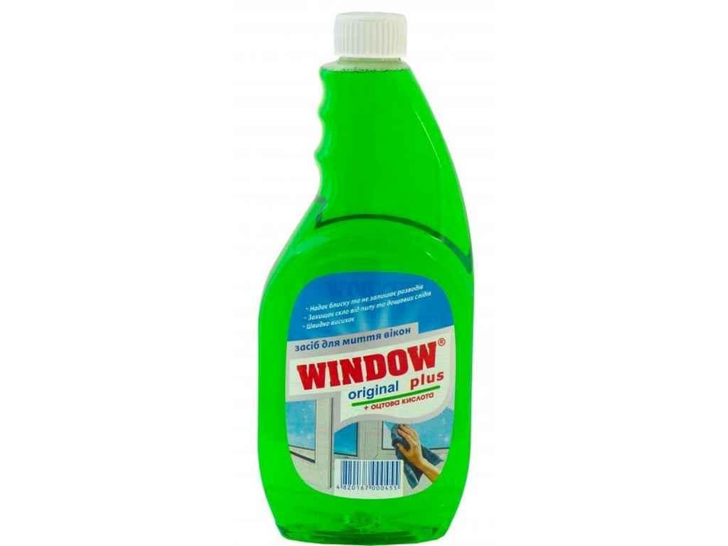 Средство для мытья стекол и зеркал Window plus 500 мл запаска Зеленый (935441)