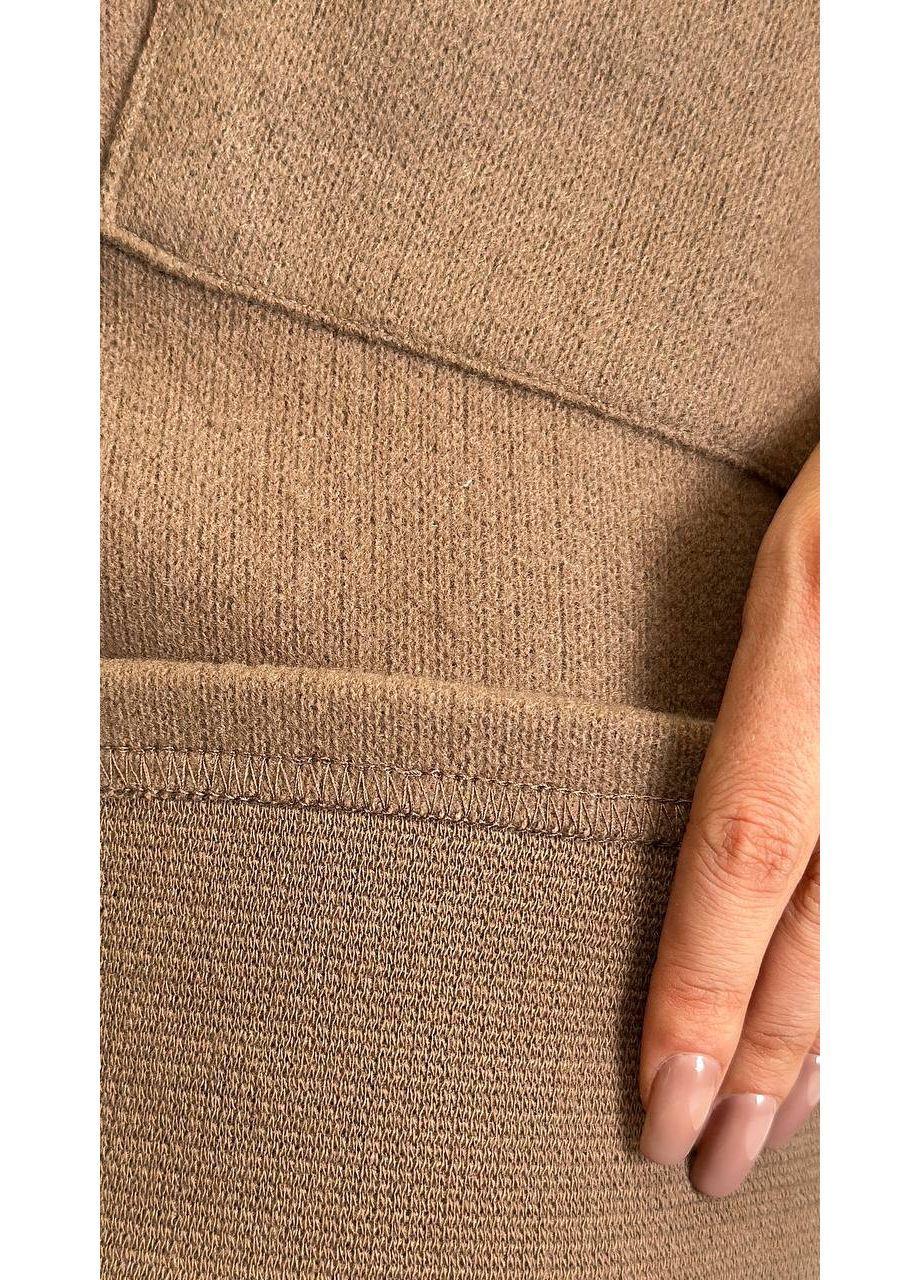 Платье женское трикотажное Anastasimo XS-M Коричневый (543 коричневый XS-M) - фото 4 Платье женское трикотажное Anastasimo XS-M Коричневый (543 коричневый XS-M) - фото 4