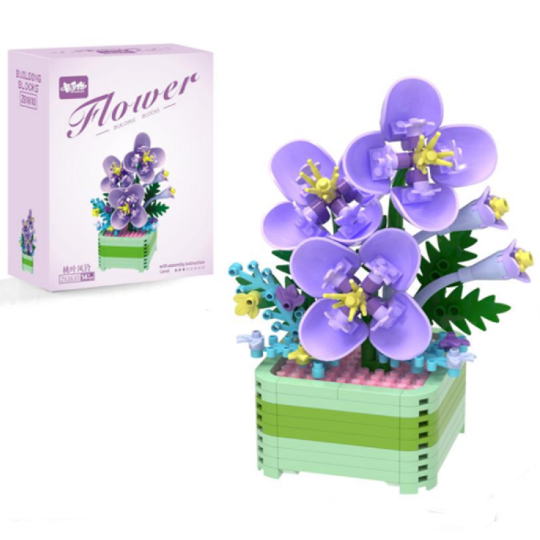 Конструктор фігурка Blocks Building Квітка Фіалка 205 дет. (Z61610) Конструктор фігурка Blocks Building Квітка Фіалка 205 дет. (Z61610)