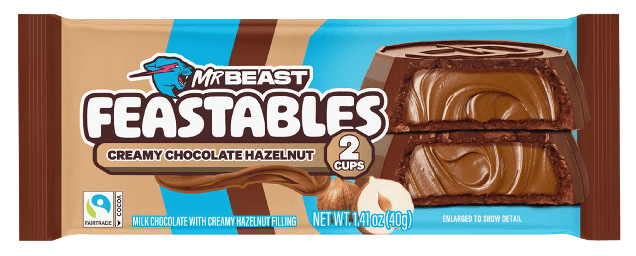 Конфеты шоколадные Feastables MrBeast Creamy Hazelnut Chocolate Cups 40 г (2813340779)