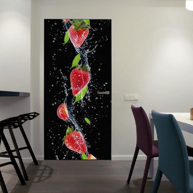 Наклейка интерьерная на двери Sticker Wall SW-00000955 Клубника 104х210 см