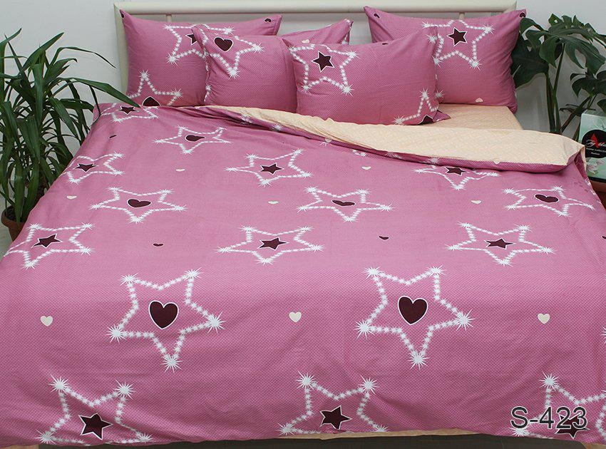 Комплект постельного белья с компаньоном S423 евро (29-77- TAG satin evro-423-1)