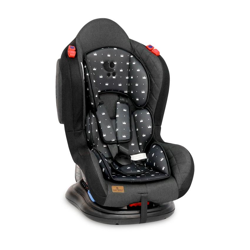 Автокресло Lorelli Jupiter+SPS 0-25 кг Black Crowns (47388)