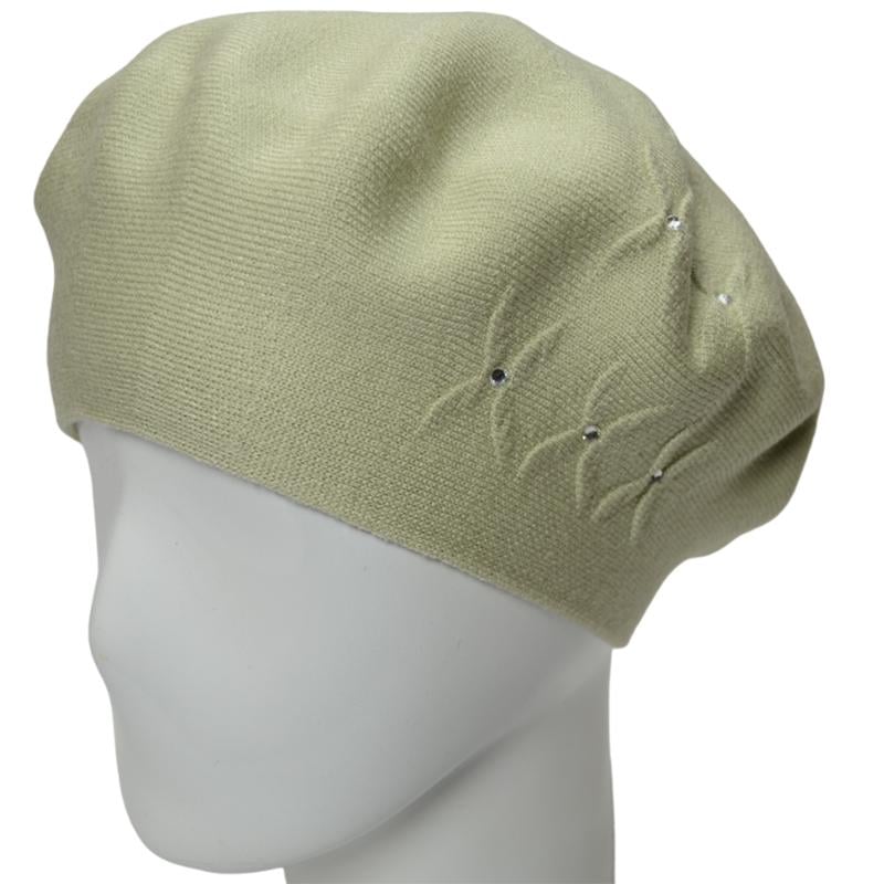 Берет женский из вискозной пряжи Novita Бинго L р. 57-58 Мята