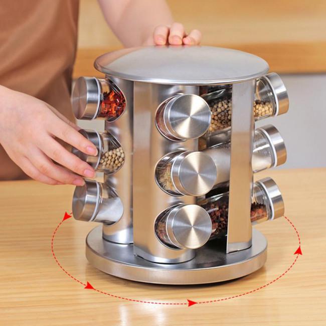 Підставка-карусель для спецій Spice Carousel кругла 12 ємностей (10k10p029v1) - фото 3 Підставка-карусель для спецій Spice Carousel кругла 12 ємностей (10k10p029v1) - фото 3