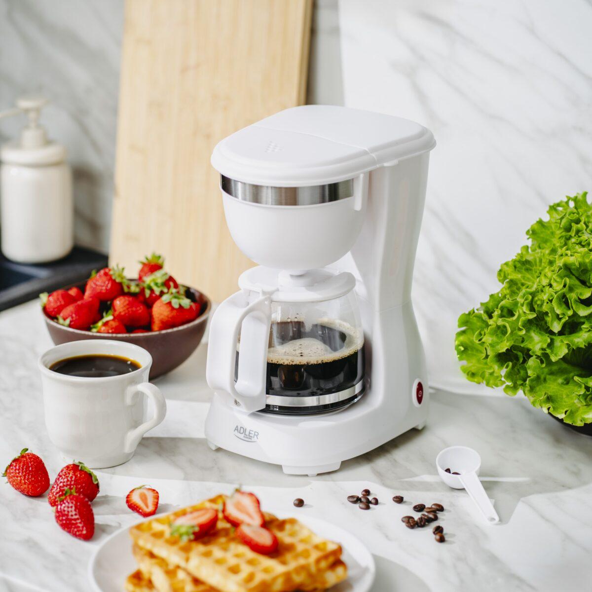 Кавоварка крапельна Adler AD 4381 0,6 л 600 Вт Білий (id_2139) - фото 14