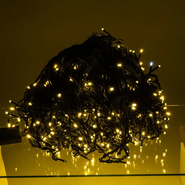 Гирлянда уличная Бахрома 50MBY 50 м 840 LED Черный/Желтый (29912844)
