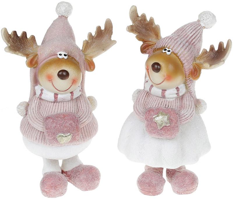 Набор Олень в розовом 8,5х6х14 см 2 шт. (BD-823-407)