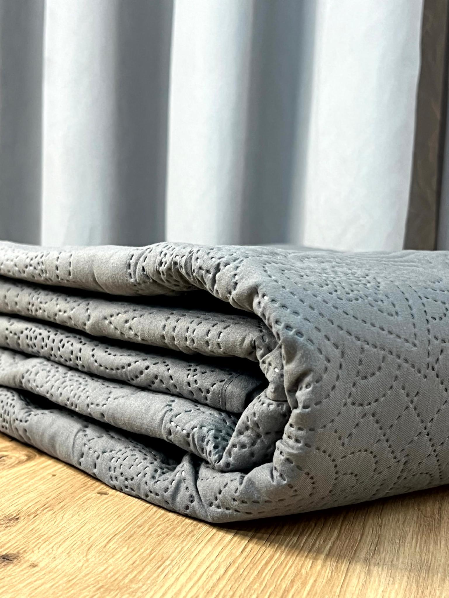 Покрывало стеганое 230х250 см. Romance Graphite (100358530) - фото 4 Покрывало стеганое 230х250 см. Romance Graphite (100358530) - фото 4