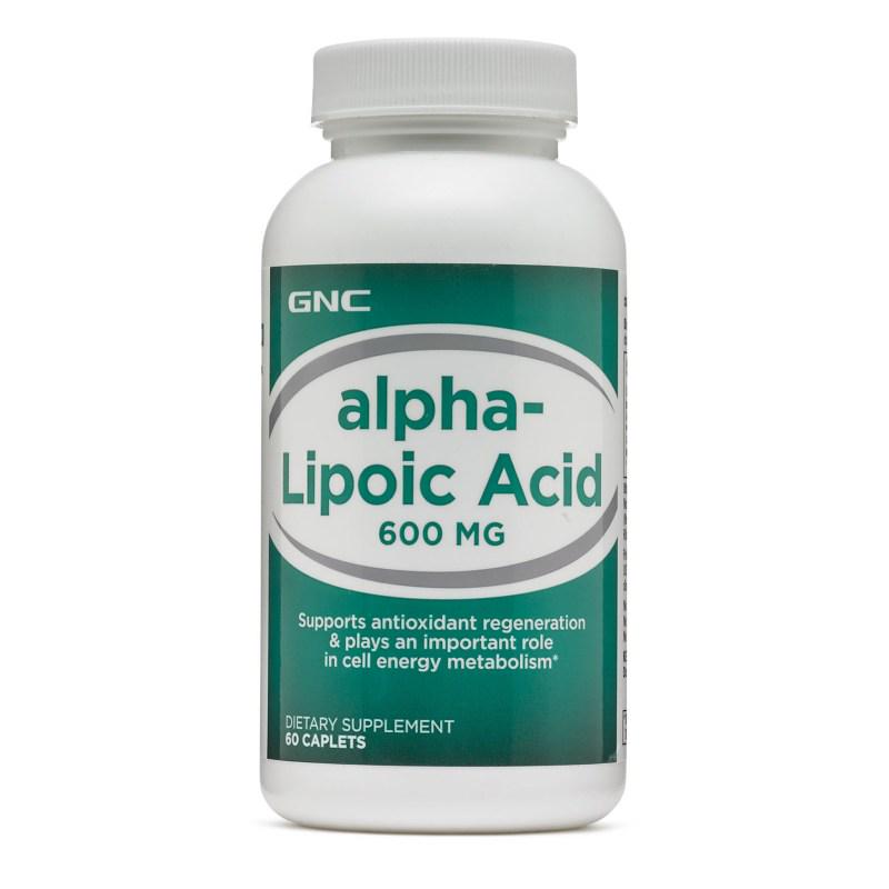 Натуральная добавка GNC Alpha-Lipoic Acid 600 60 каплет (1170)