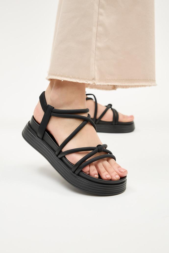 Босоніжки жіночі LONZA на платформі р. 37 Чорний (198751) - фото 4