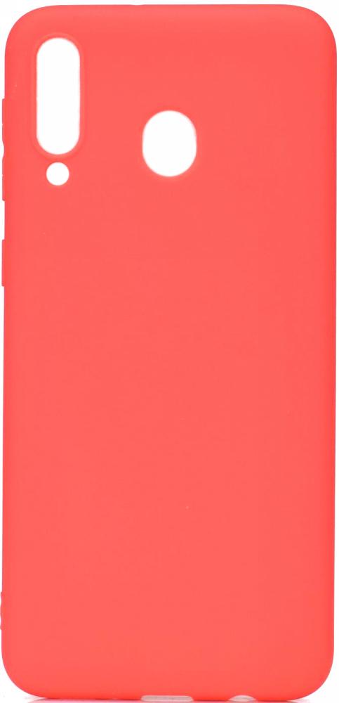 Матовый чехол для Samsung Galaxy M30 M305 (силиконовая накладка) Red (09740-2D)