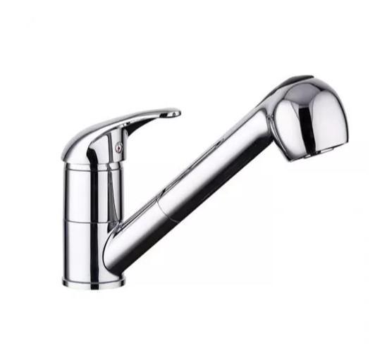 Змішувач для кухні Frap F6003 з висувним виливом (57848)