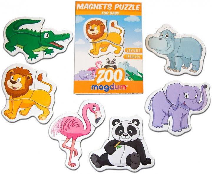 Пазлы магнитные Zoo Magdum на английском языке в коробке - фото 4 Пазлы магнитные Zoo Magdum на английском языке в коробке - фото 4