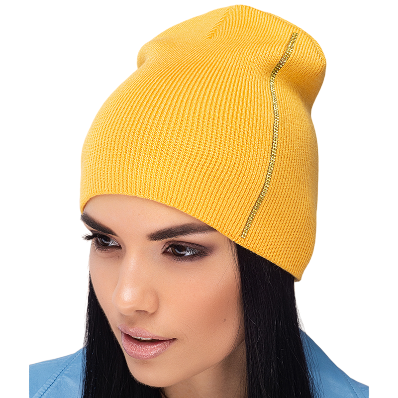 Шапка Leks ДАРЬ двойная бини без манжета One size Темно-желтый (129856) Шапка Leks ДАРЬ двойная бини без манжета One size Темно-желтый (129856)
