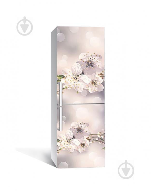 Наклейка на холодильник Zatarga "Макро Цветы вишни" 650х2000 мм Наклейка на холодильник Zatarga "Макро Цветы вишни" 650х2000 мм