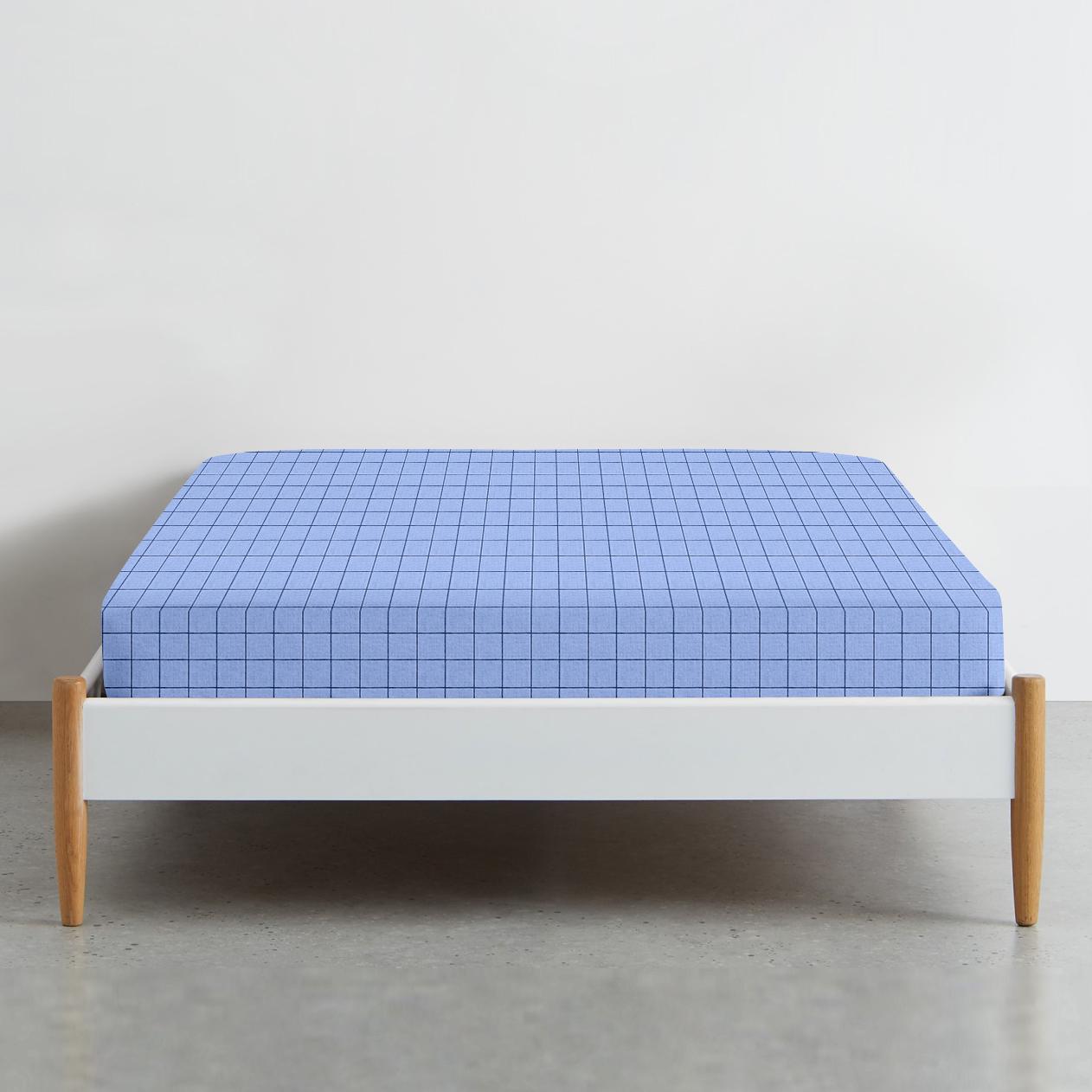 Простирадло Cosas Blue Geometry полуторне 155x240 см (4822052146750) - фото 2 Простирадло Cosas Blue Geometry полуторне 155x240 см (4822052146750) - фото 2