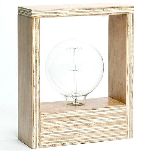 Светильник настольный из дерева Блаф Бланже (НСС-004601)