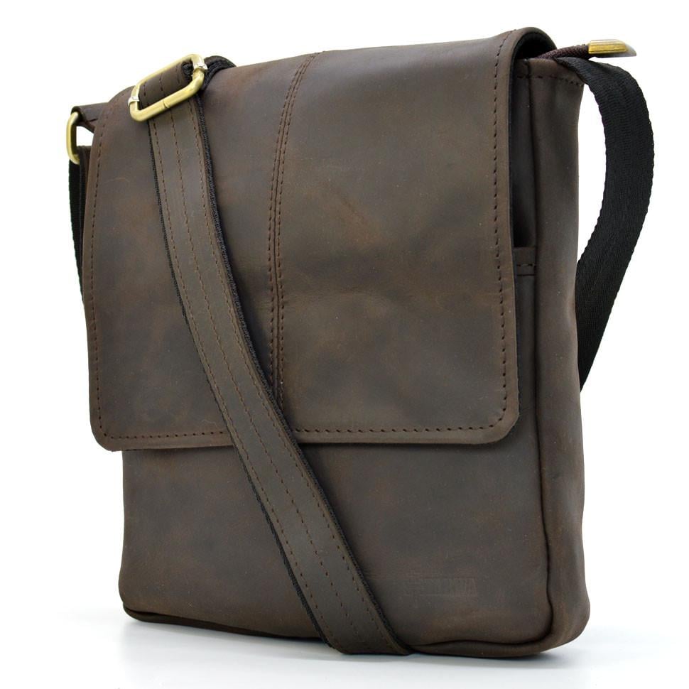 Мужская сумка через плечо Tarwa RC-1301-3md с клапаном Коричневый (34935)