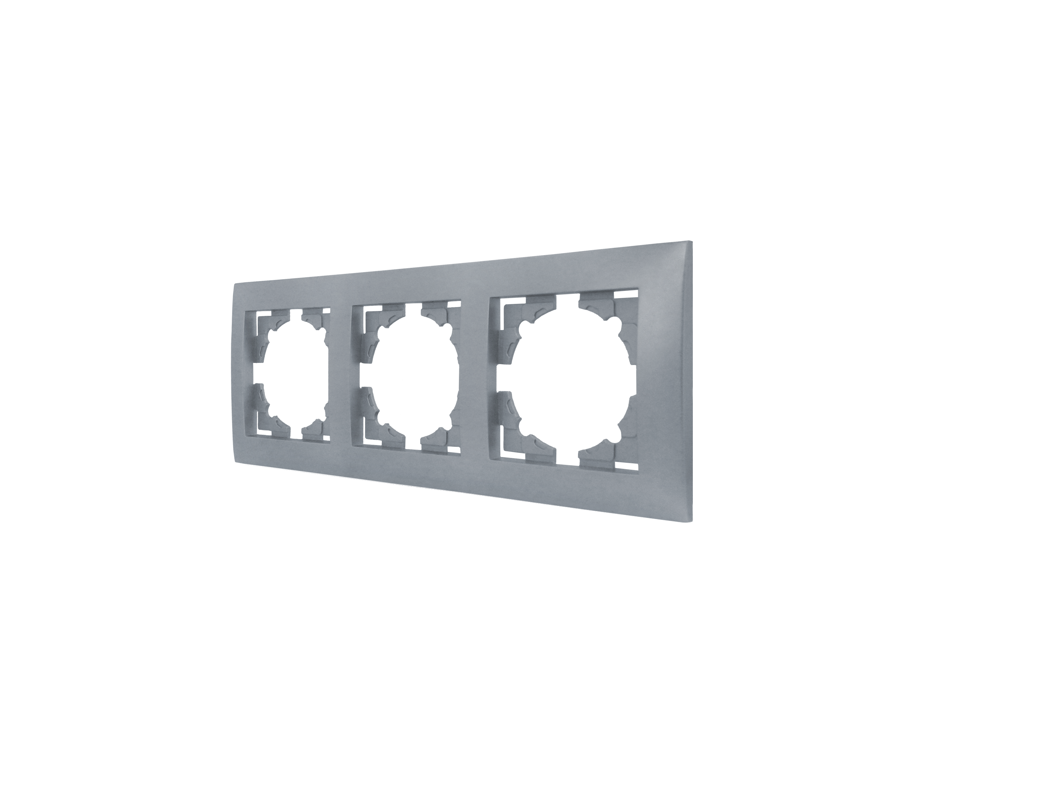 Рамка трехместная MARSHEL IDEAL FI-3 Silver
